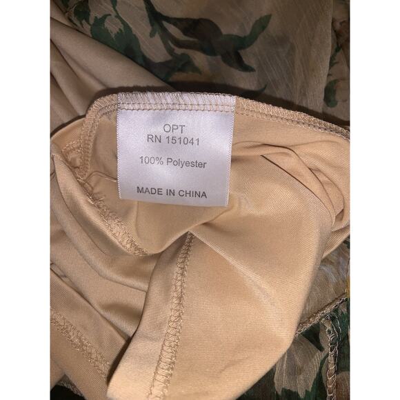 O.P.T Women's Floral Print Romantic Coquette Dress Yellow Size XS - Picture 6 of 9